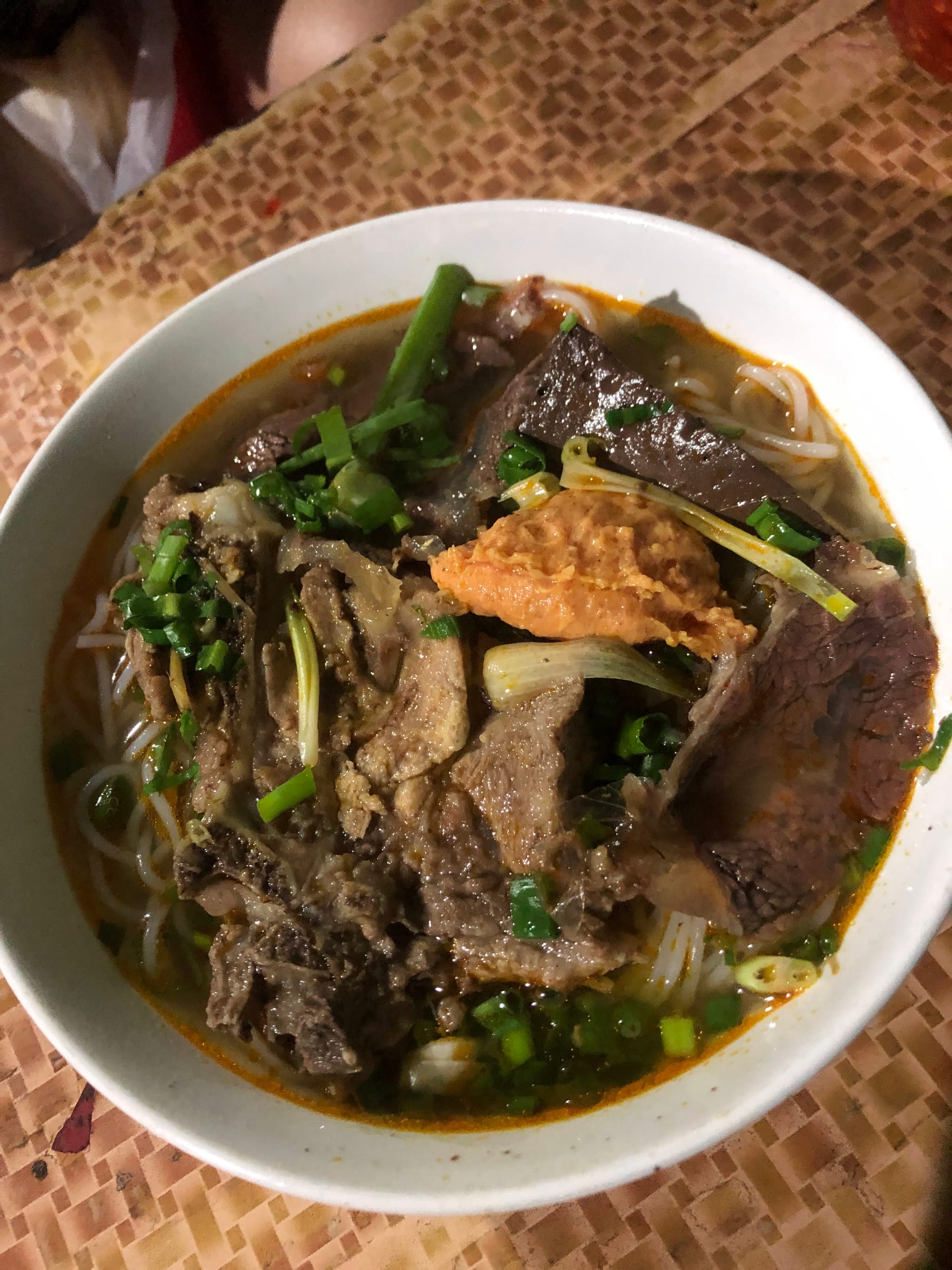 Bun Bo Hue along the roadside